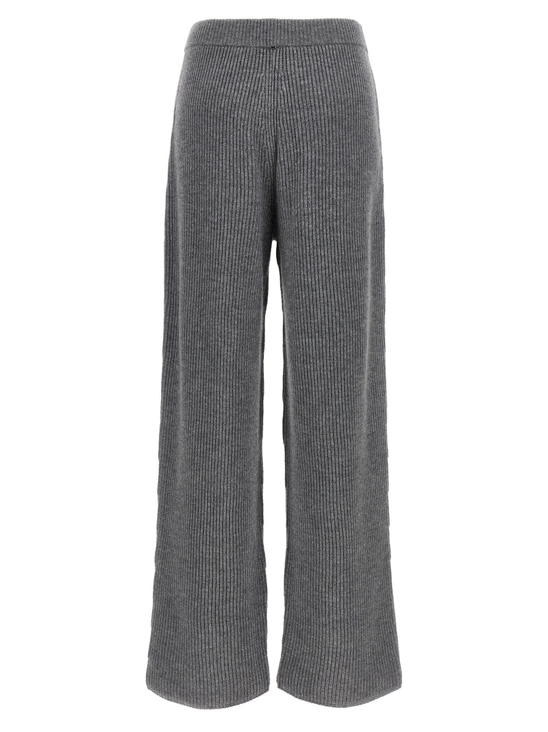 Sportmax Gray Wool Casual Pants