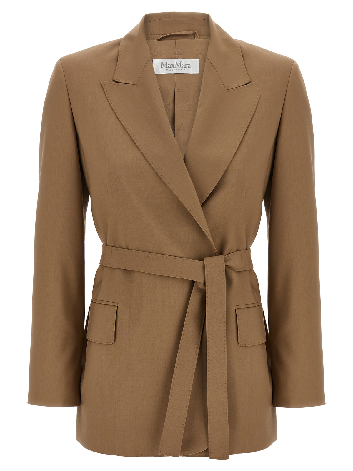 Blazer Max Mara en laine vierge marron