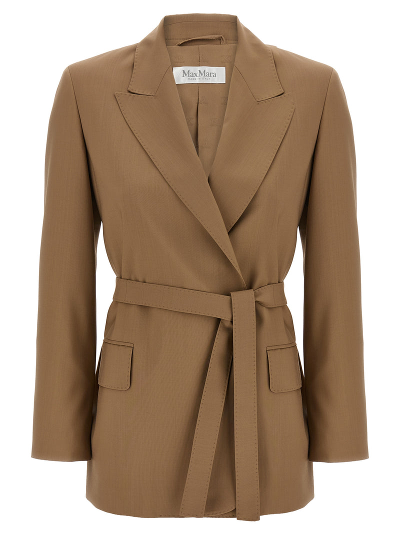 Max Mara Brown Virgin Wool Blazer