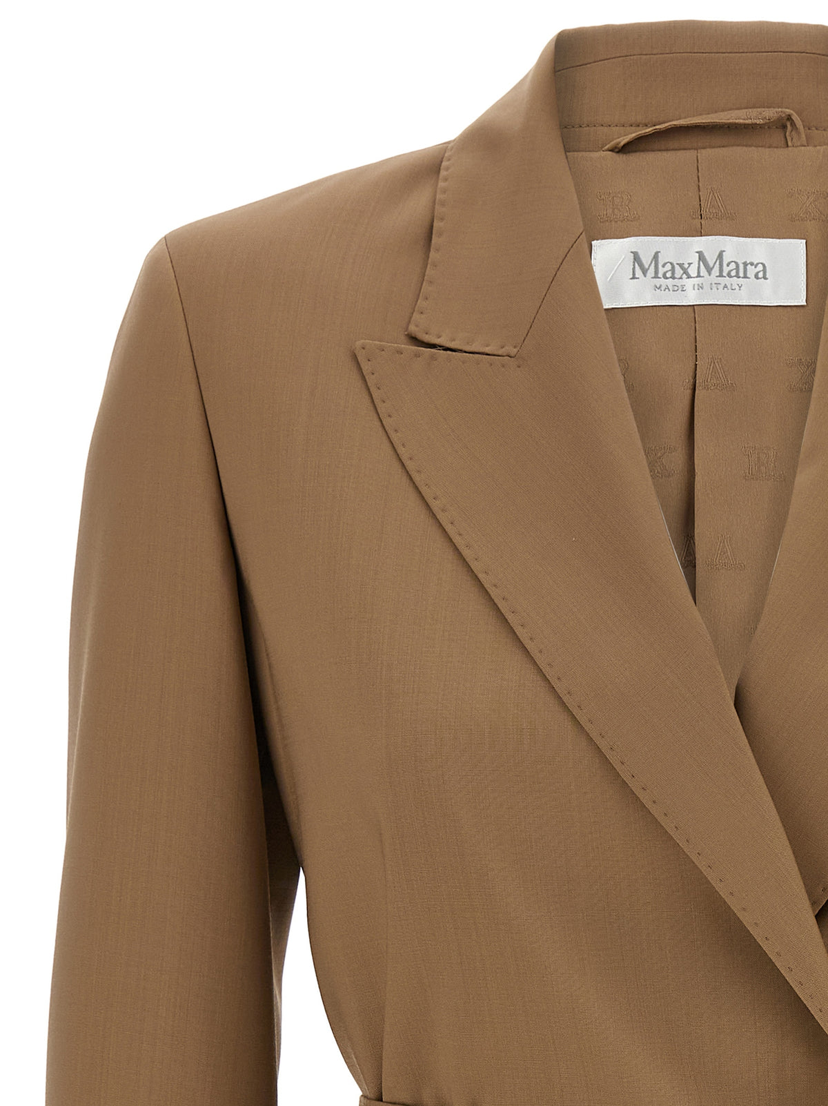 Blazer Max Mara en laine vierge marron