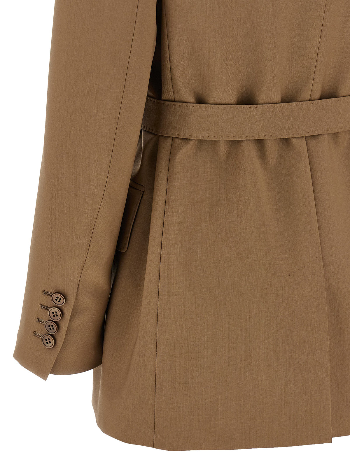 Blazer Max Mara en laine vierge marron