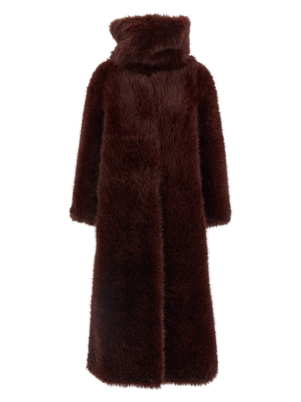 B&B COUTURE Bordeaux Polyester Coat