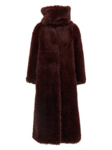 B&B COUTURE Bordeaux Polyester Coat