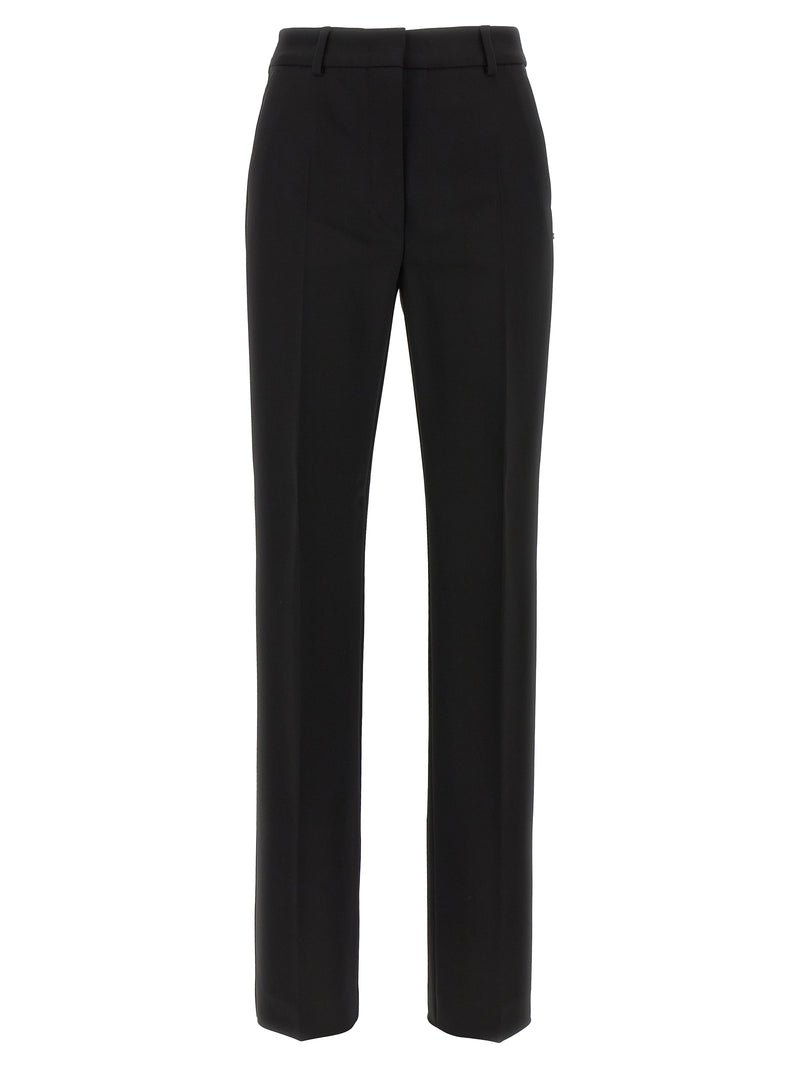 Sportmax Fetta Black Viscose Casual Pants for Women