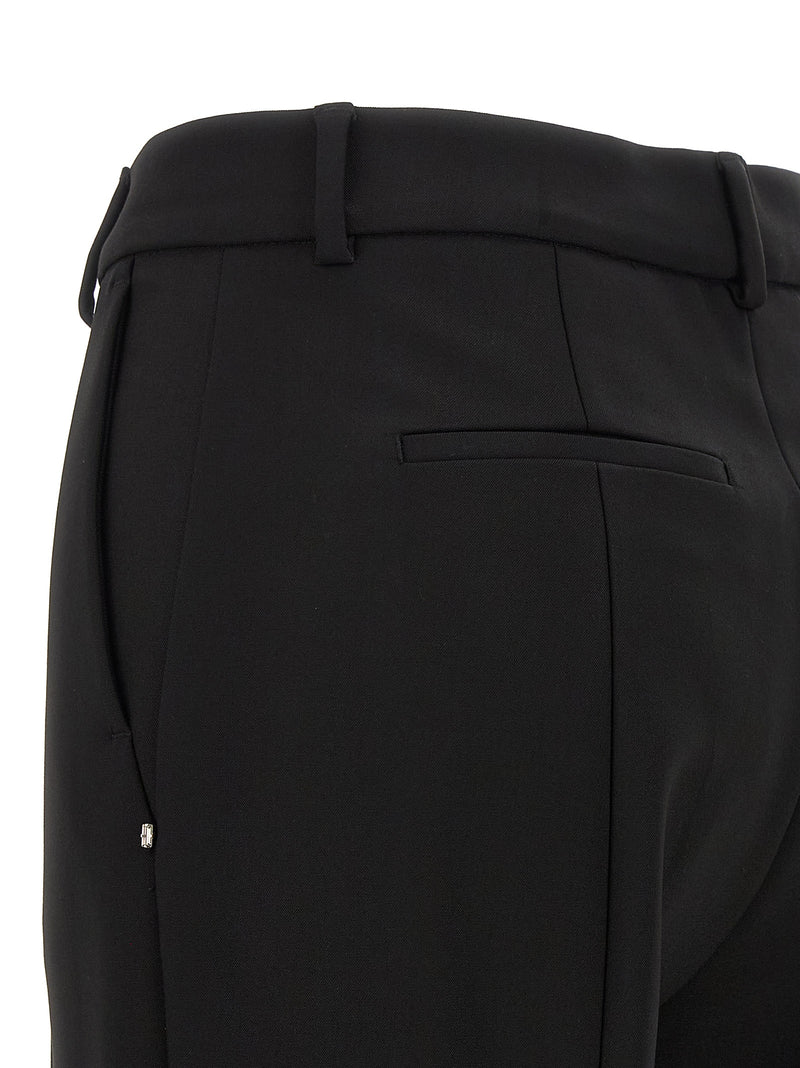 Sportmax Fetta Black Viscose Casual Pants for Women
