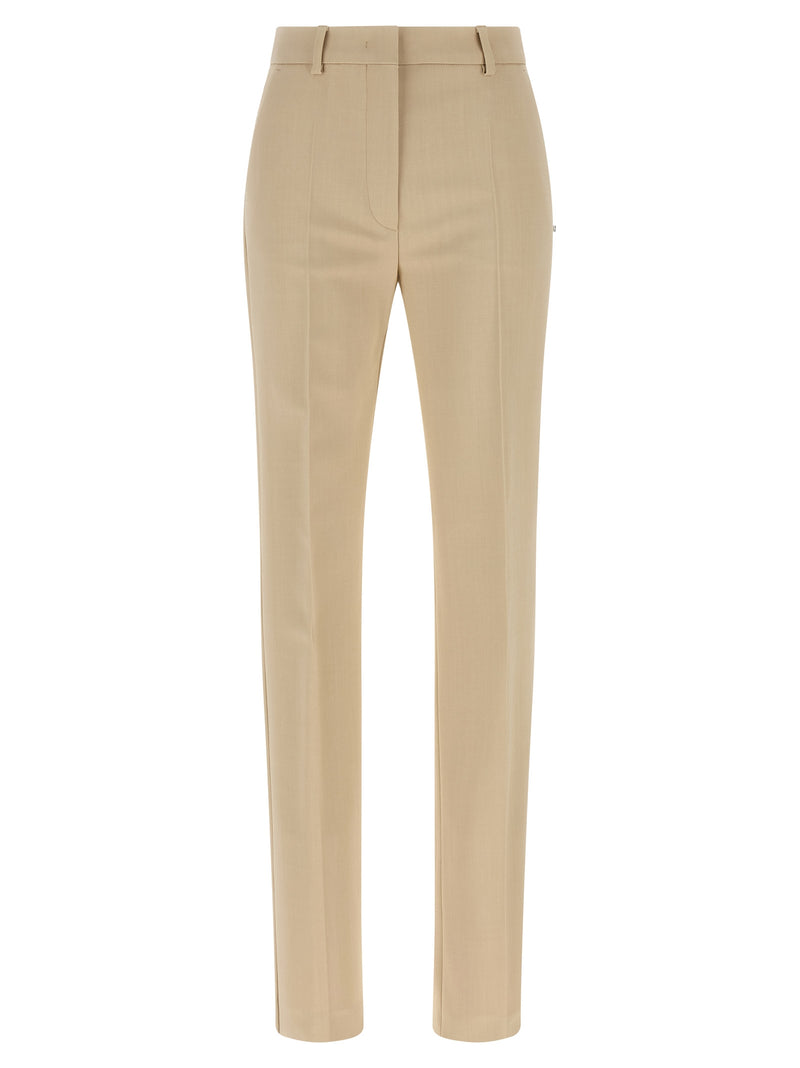Sportmax Beige Viscose Dress Pants