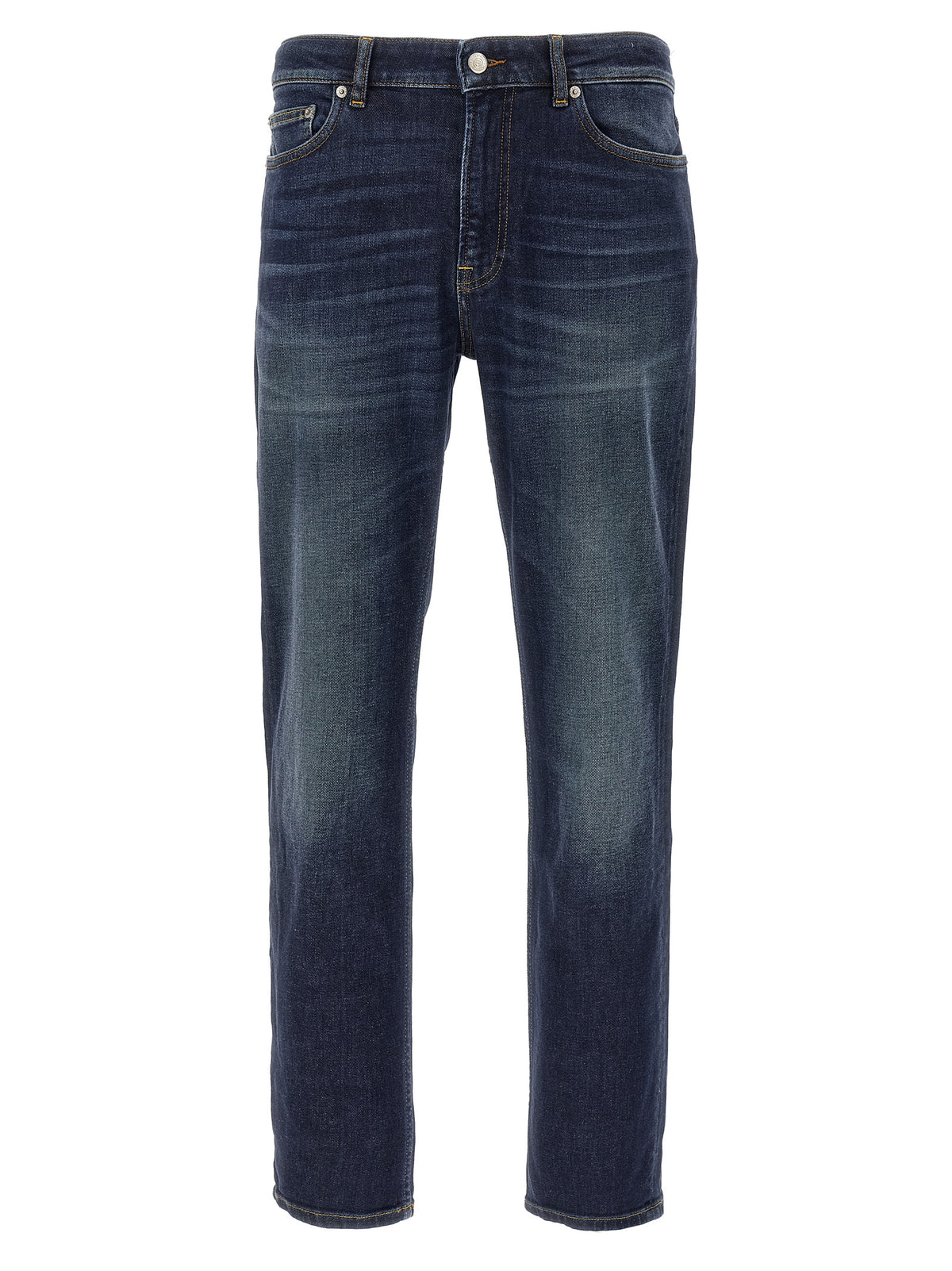 Department 5 Blue Cotton Straight-Leg Jeans