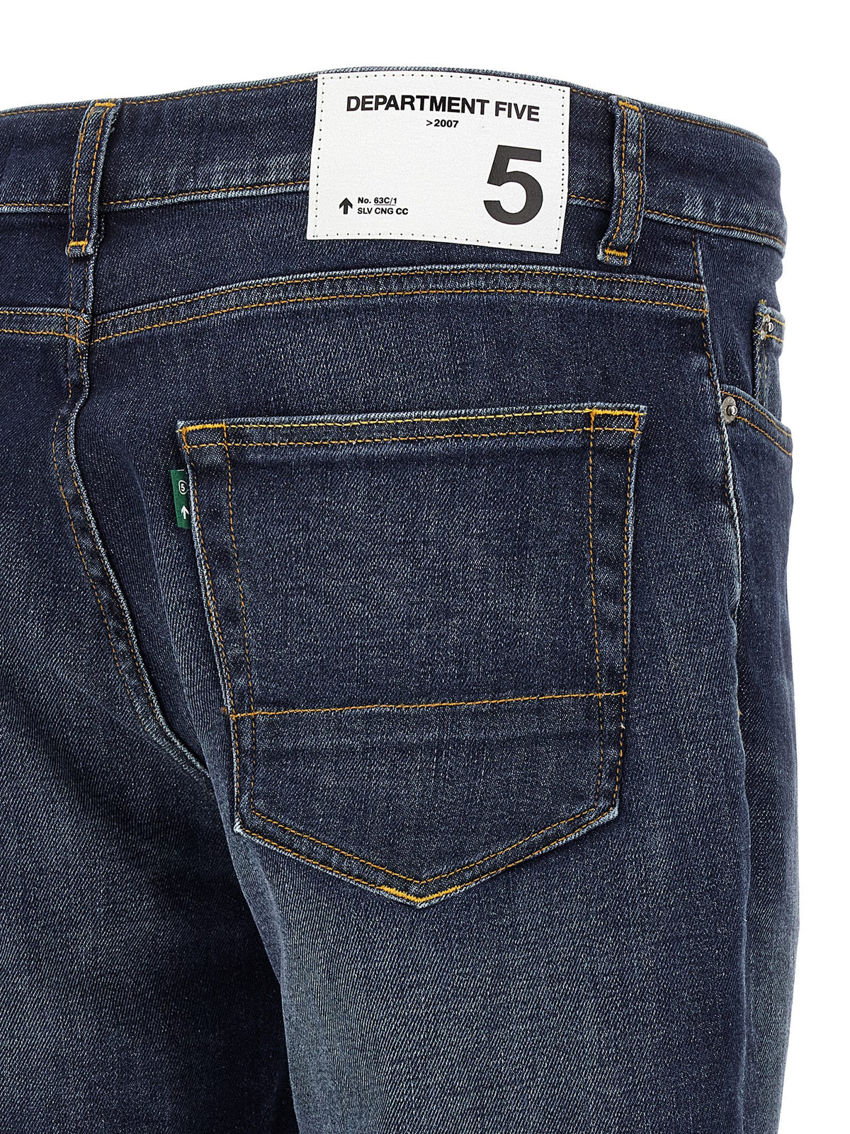 Department 5 Blue Cotton Straight-Leg Jeans