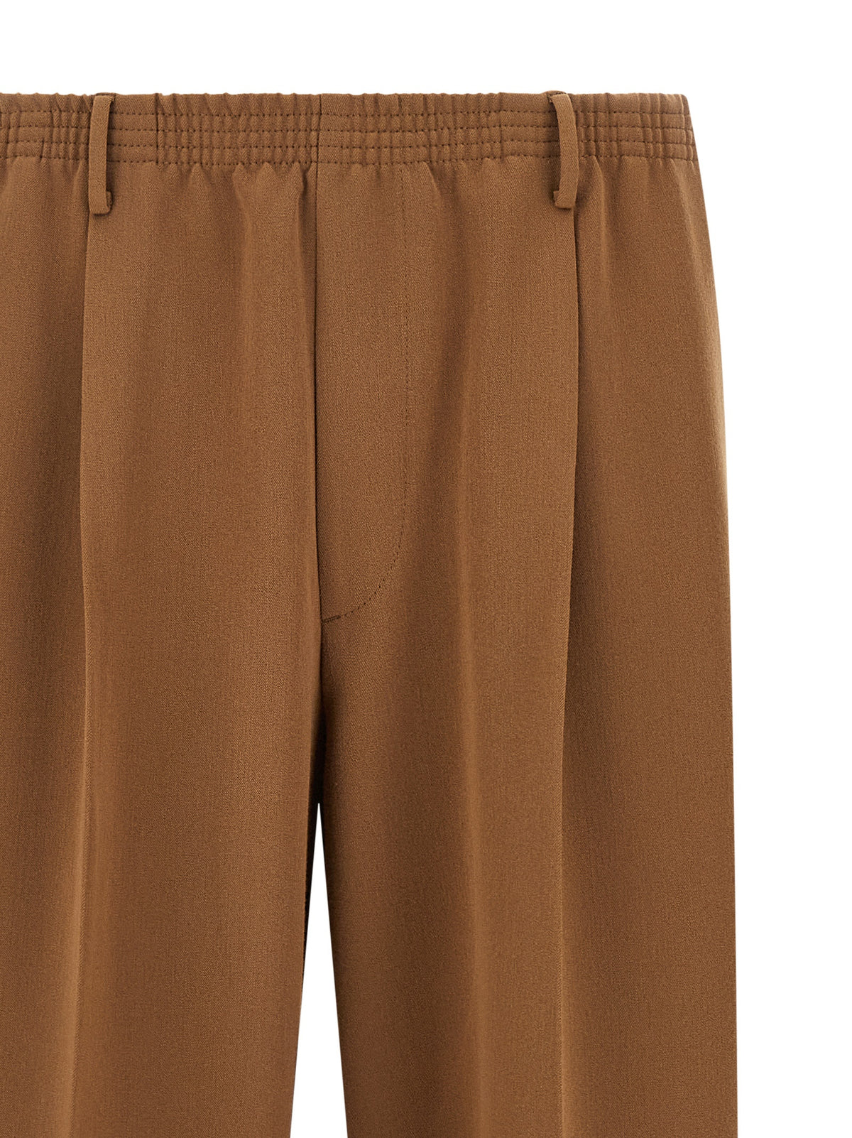 CELLAR DOOR Ezio Brown Polyester Casual Pants for Men