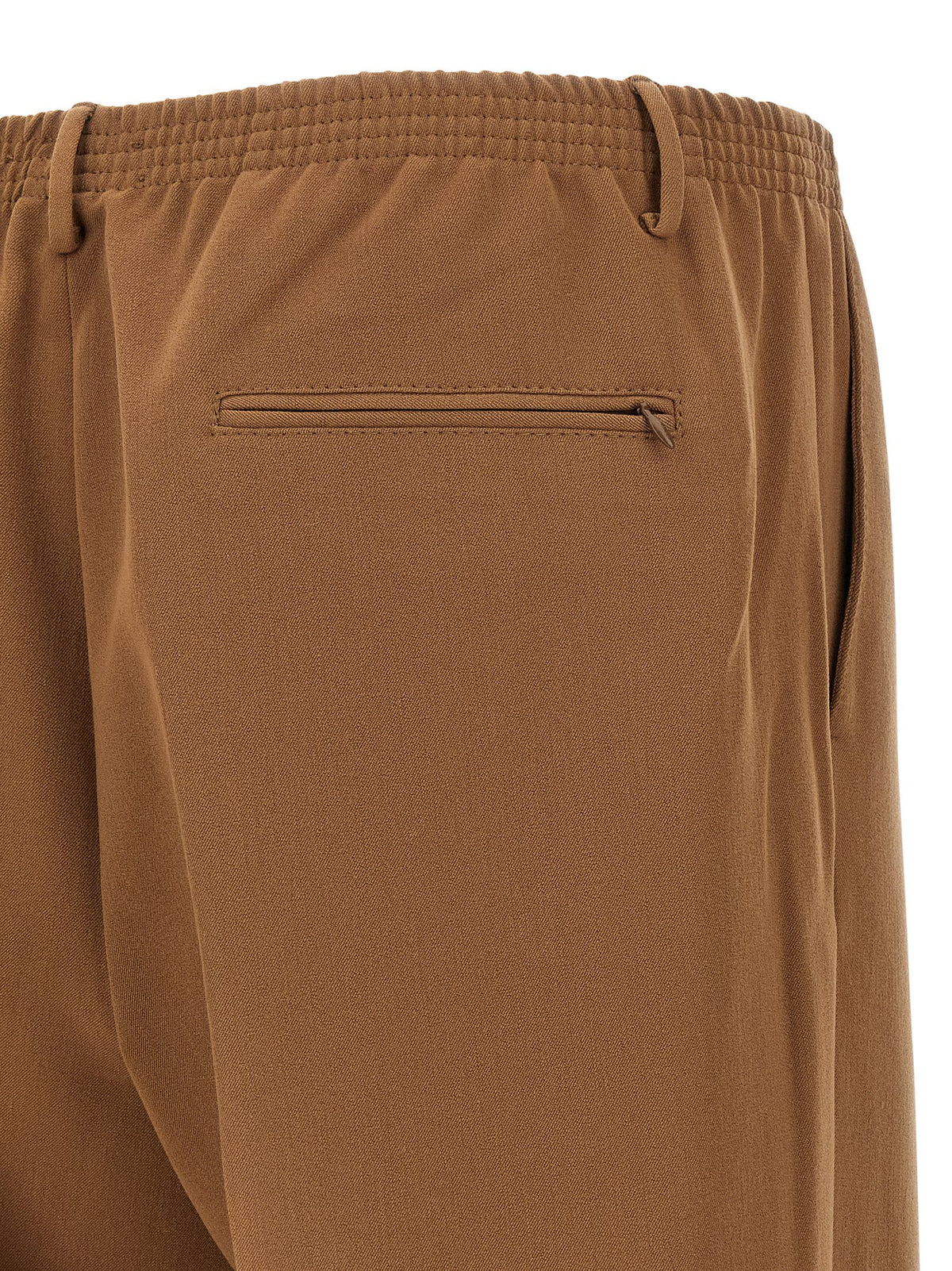CELLAR DOOR Ezio Brown Polyester Casual Pants for Men