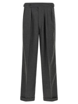 CELLAR DOOR Rowan Gray Polyester Casual Pants for Men