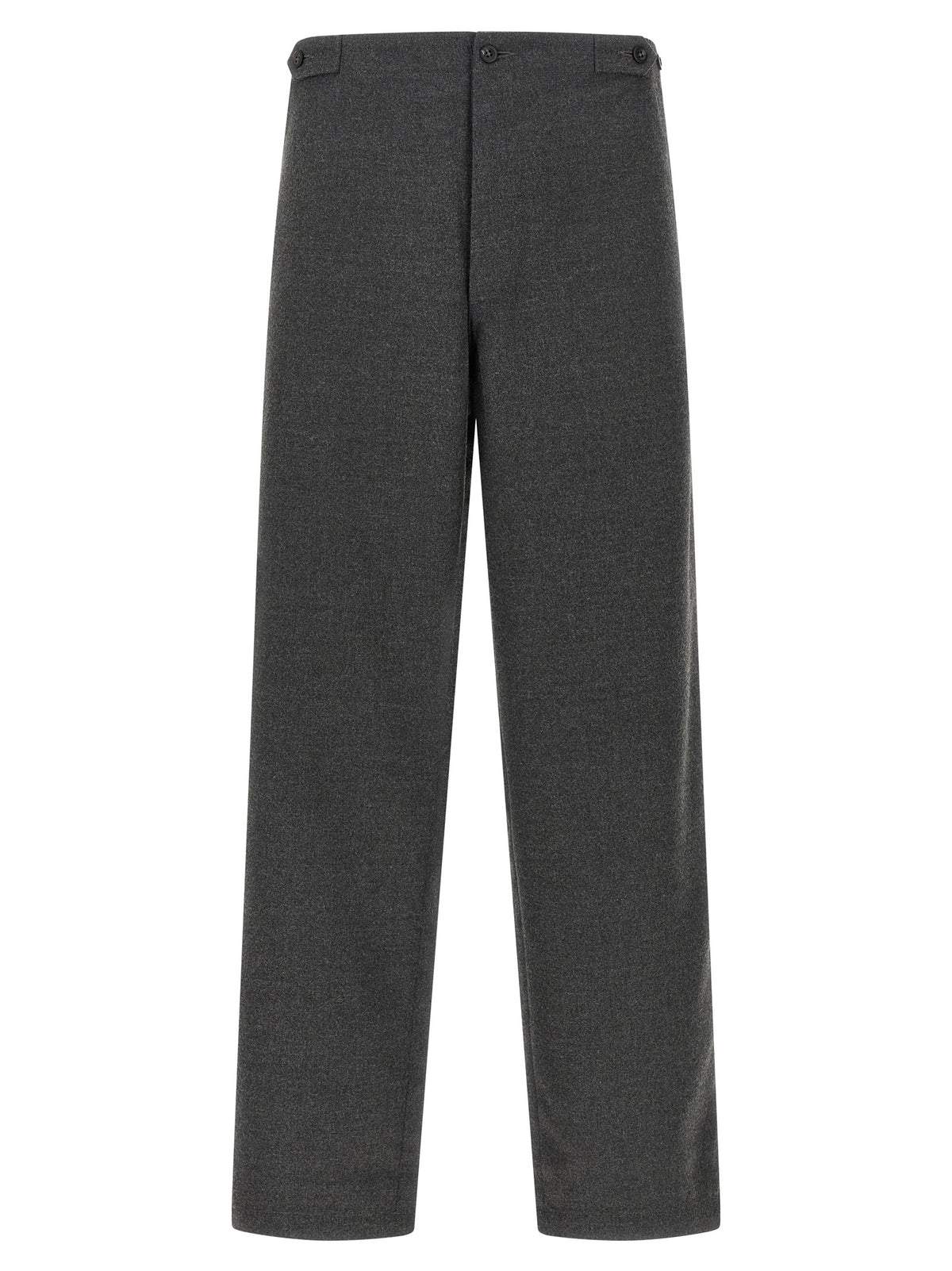 CELLAR DOOR Gray Polyester Casual Pants