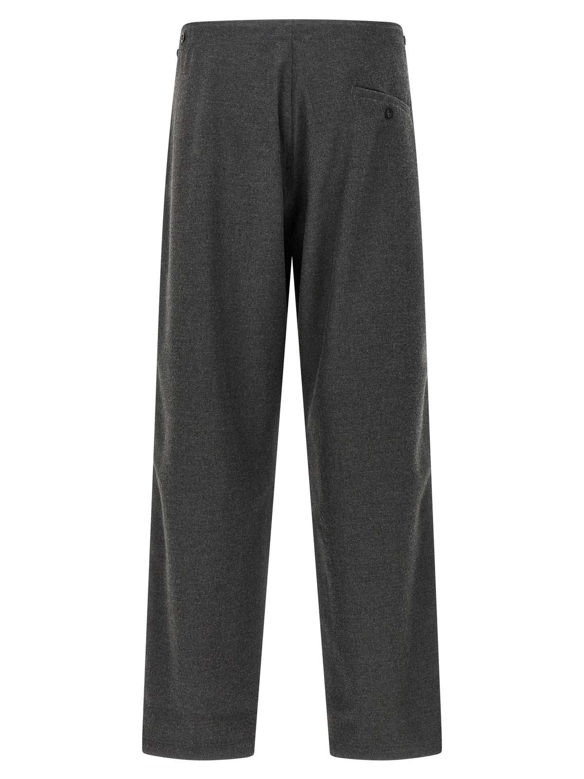 CELLAR DOOR Gray Polyester Casual Pants