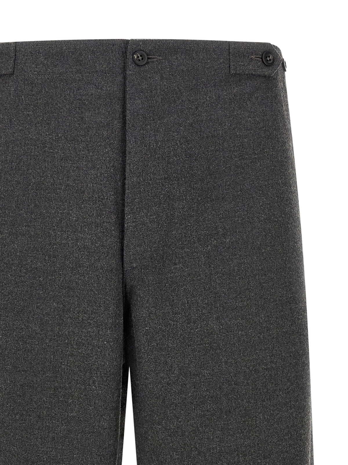 CELLAR DOOR Gray Polyester Casual Pants