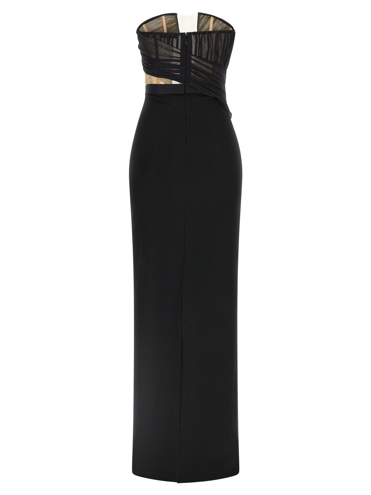 Nensi Dojaka Robe longue en viscose noire