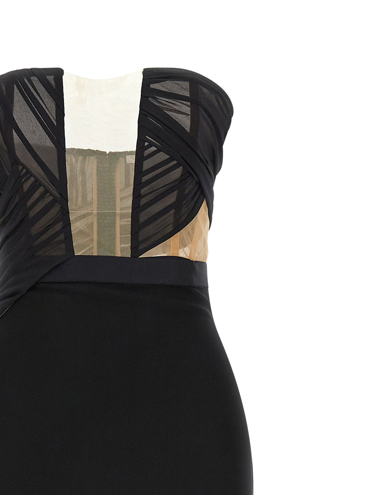 Nensi Dojaka Robe longue en viscose noire