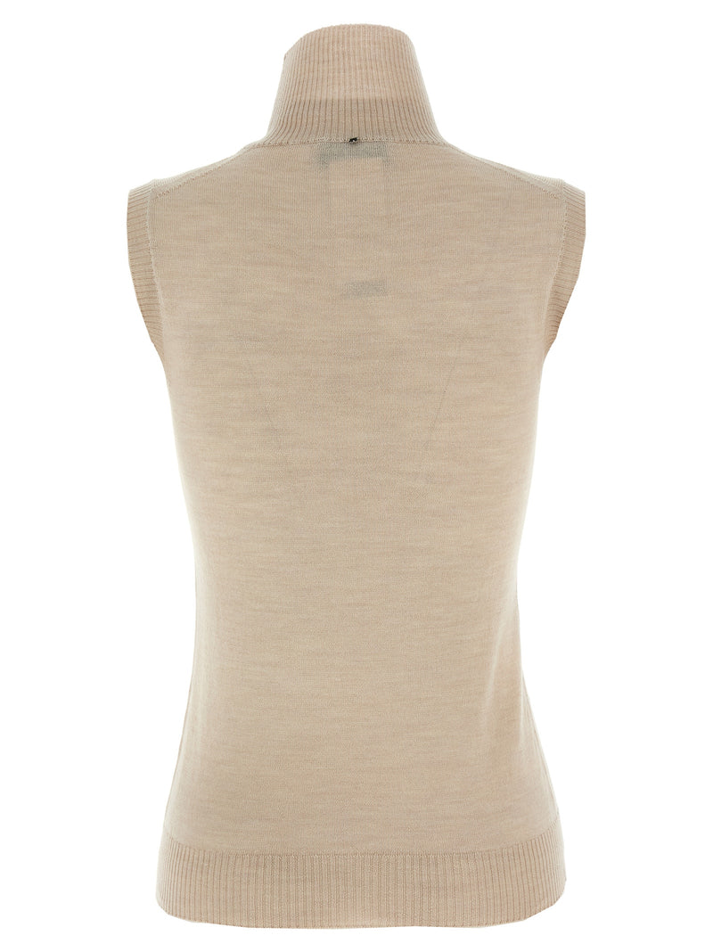Sportmax Beige Virgin Wool Cardigan