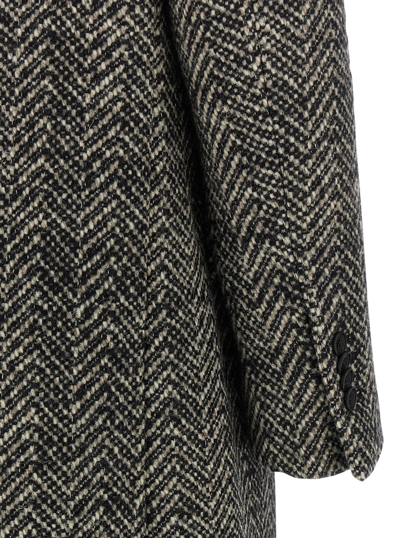 Tagliatore Multicolor Wool Coat