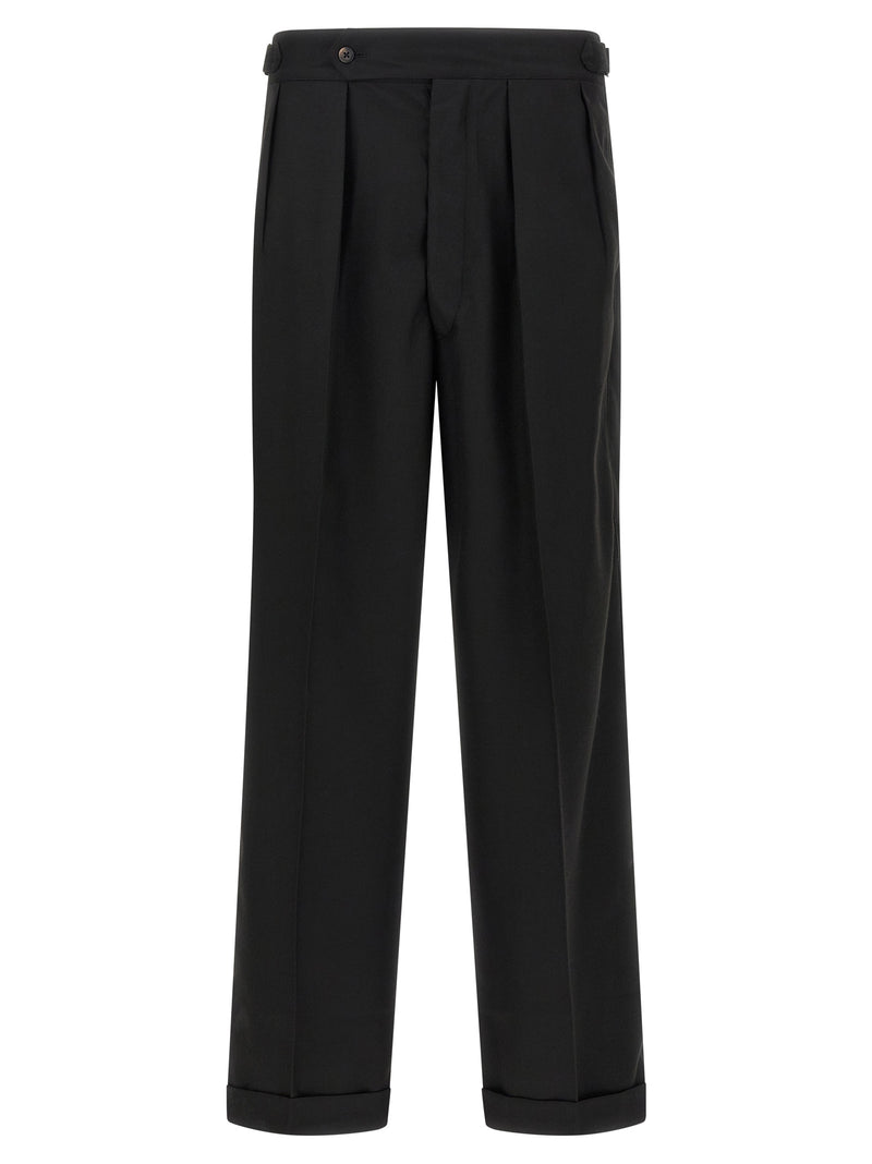 CELLAR DOOR Black Polyester Casual Pants