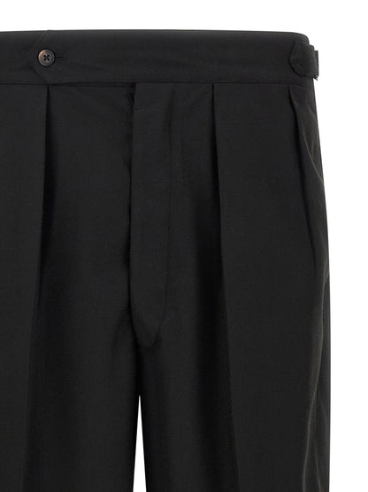CELLAR DOOR Black Polyester Casual Pants