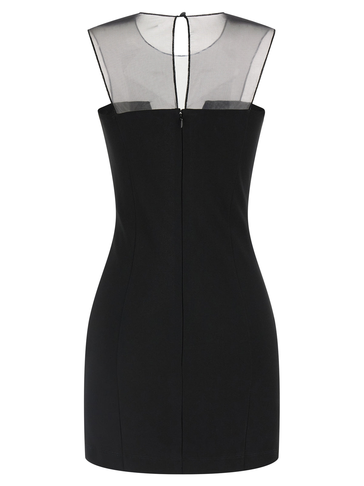 Nensi Dojaka Black Viscose Short Dress