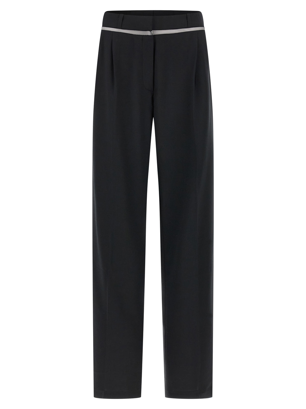 Nensi Dojaka Black Virgin Wool Casual Pants
