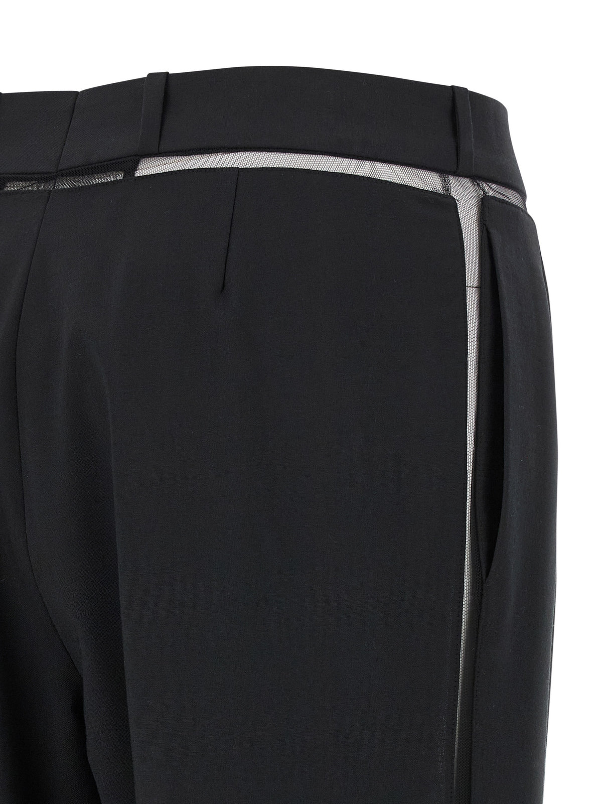 Nensi Dojaka Black Virgin Wool Casual Pants