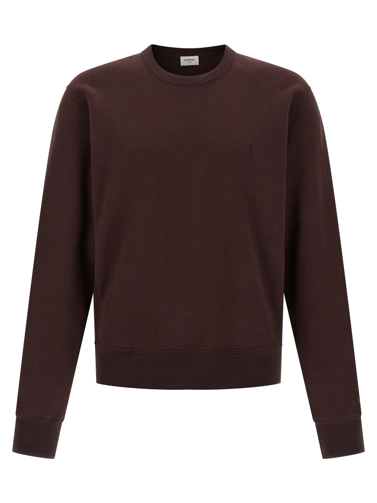 Sweat-shirt Saint Laurent en coton bordeaux