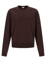 Sweat-shirt Saint Laurent en coton bordeaux
