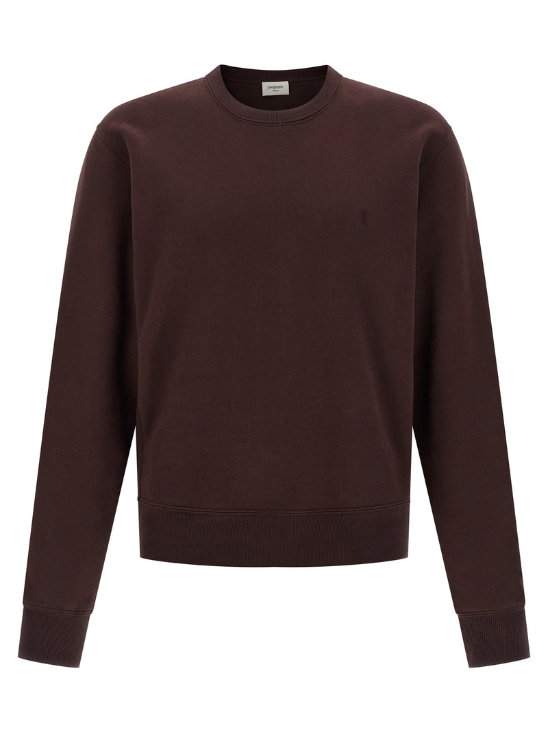 Saint Laurent Bordeaux Cotton Sweatshirt