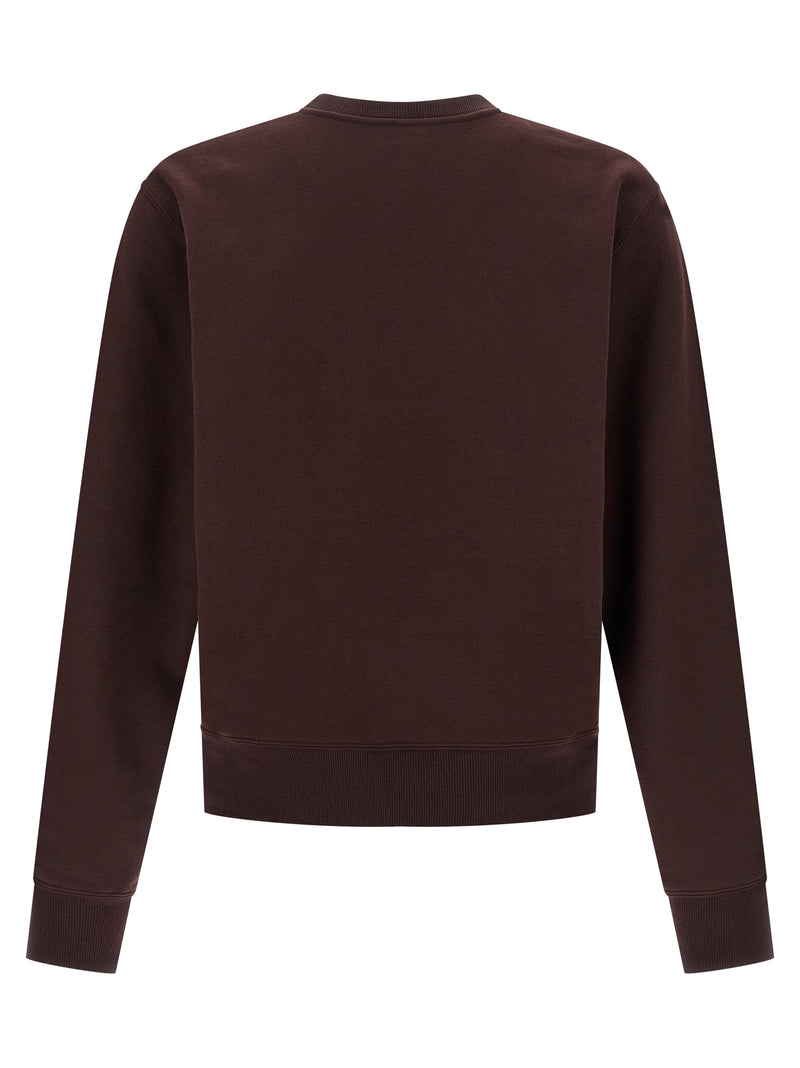 Saint Laurent Bordeaux Cotton Sweatshirt