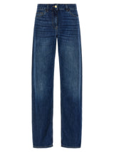 Elisabetta Franchi Blue Cotton Jeans Denim