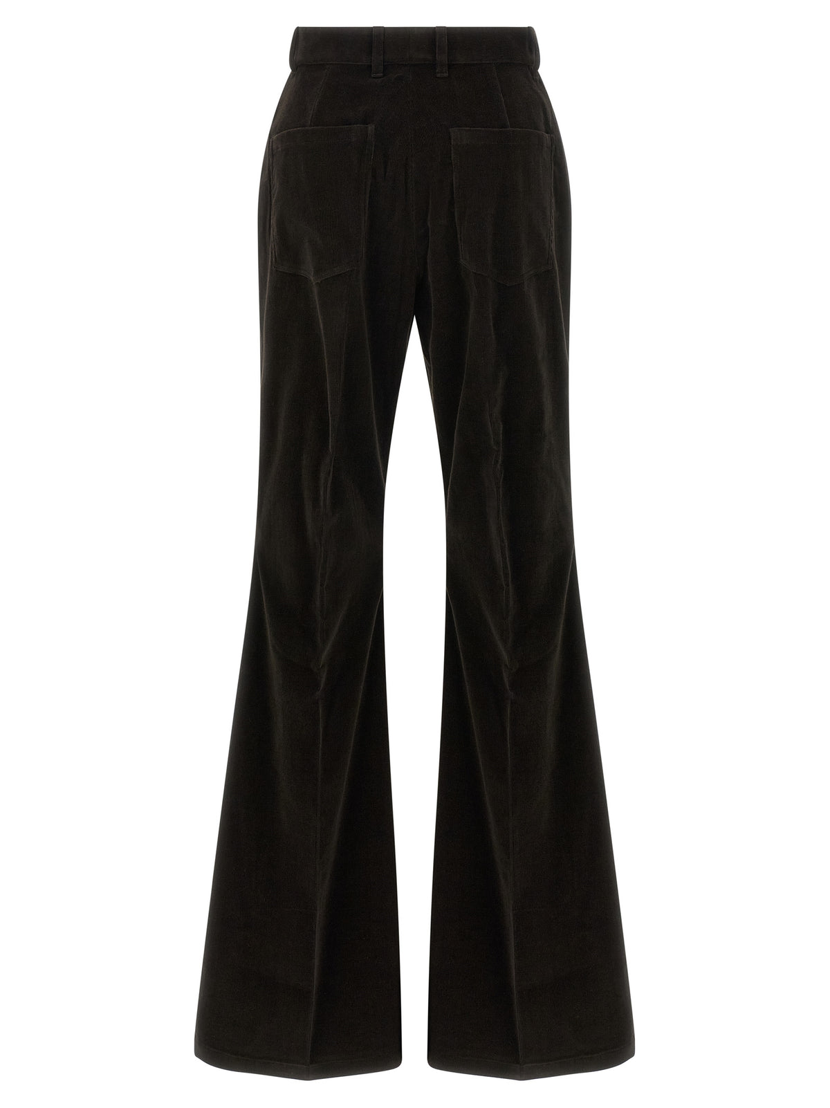 Ferragamo Brown Cotton Flared Pants