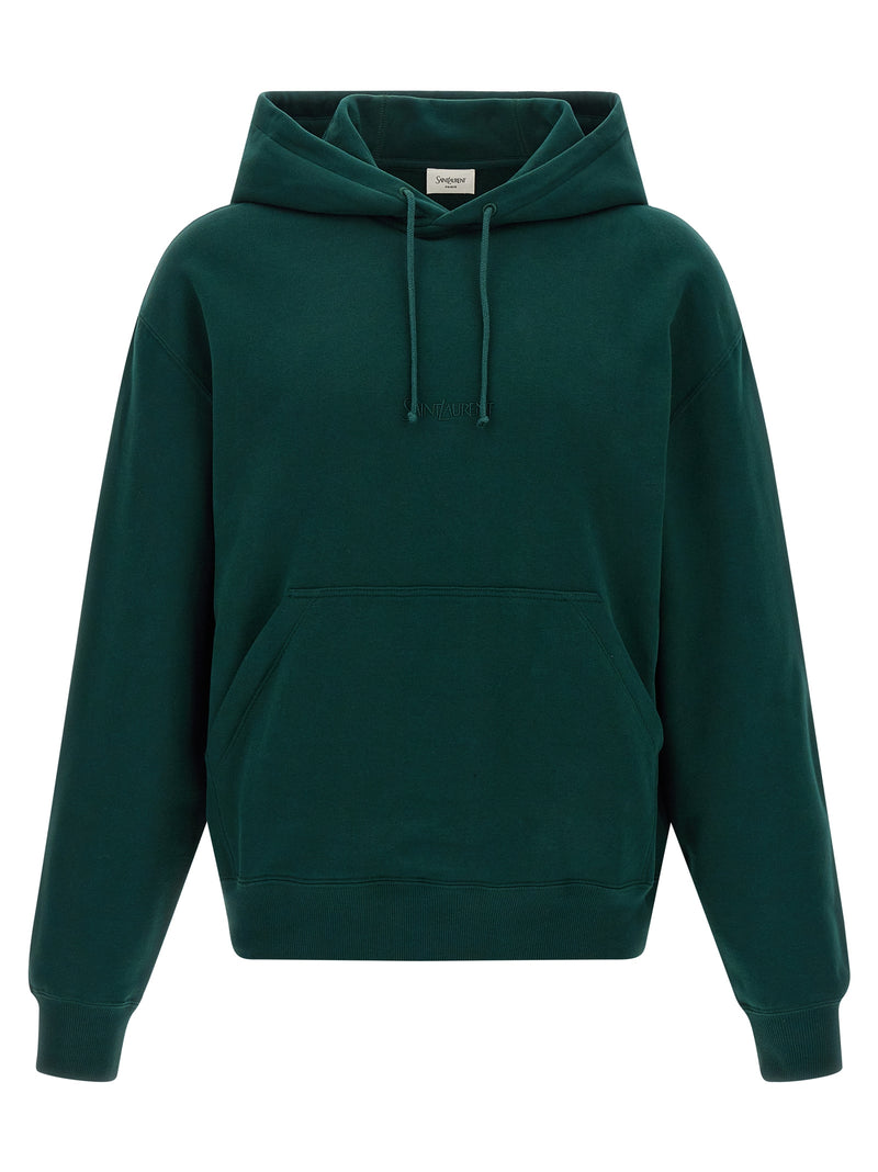 Sweat-shirt bicolore en coton Saint Laurent