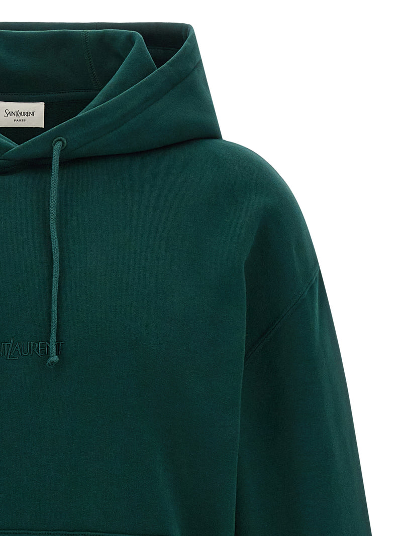 Sweat-shirt bicolore en coton Saint Laurent