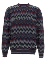 Missoni Blue Wool Cardigan