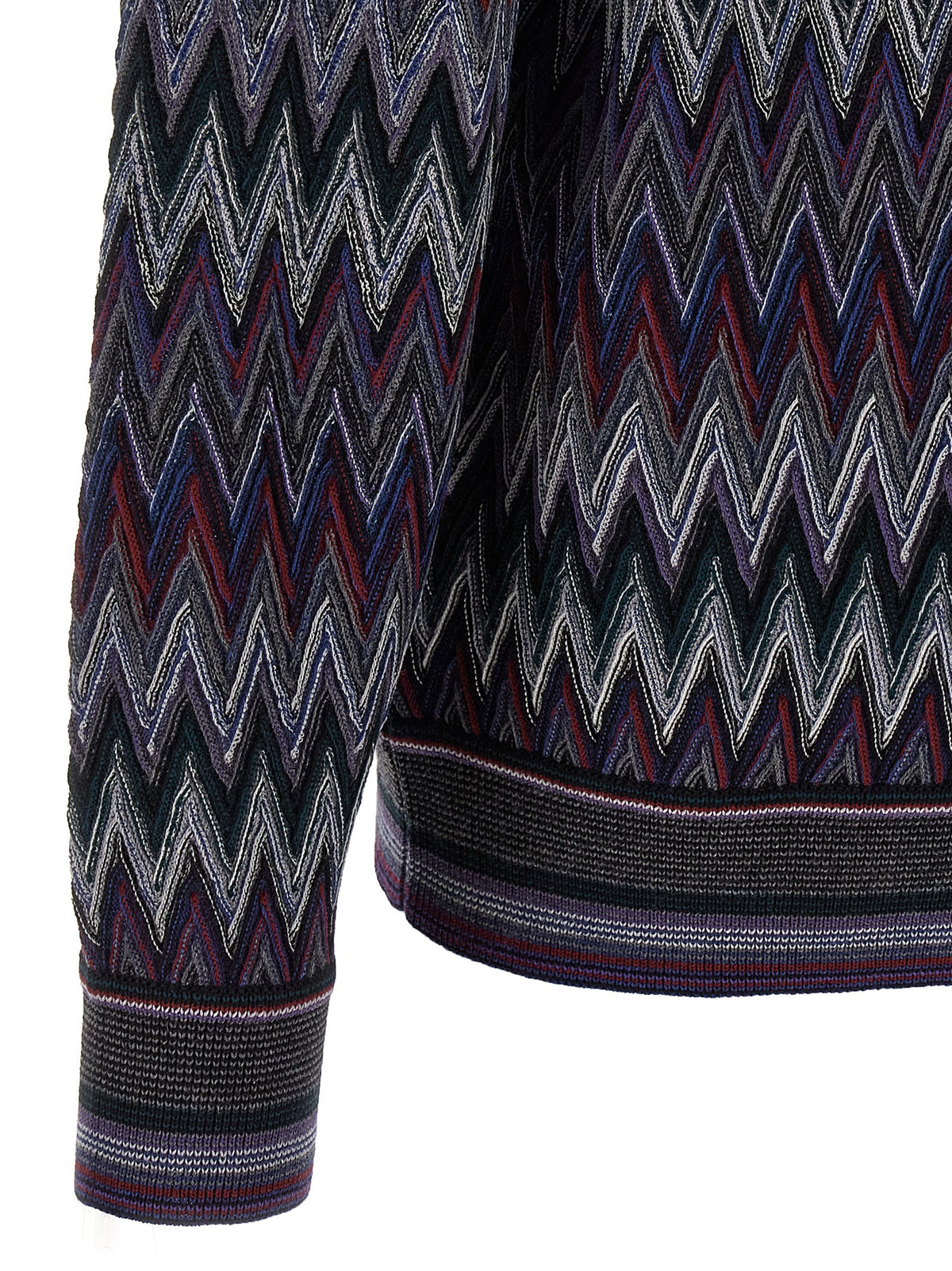 Missoni Blue Wool Cardigan