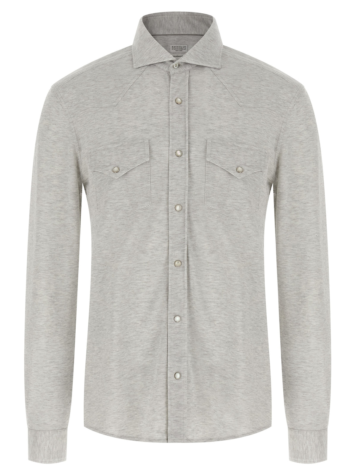 Chemisier Brunello Cucinelli en coton gris