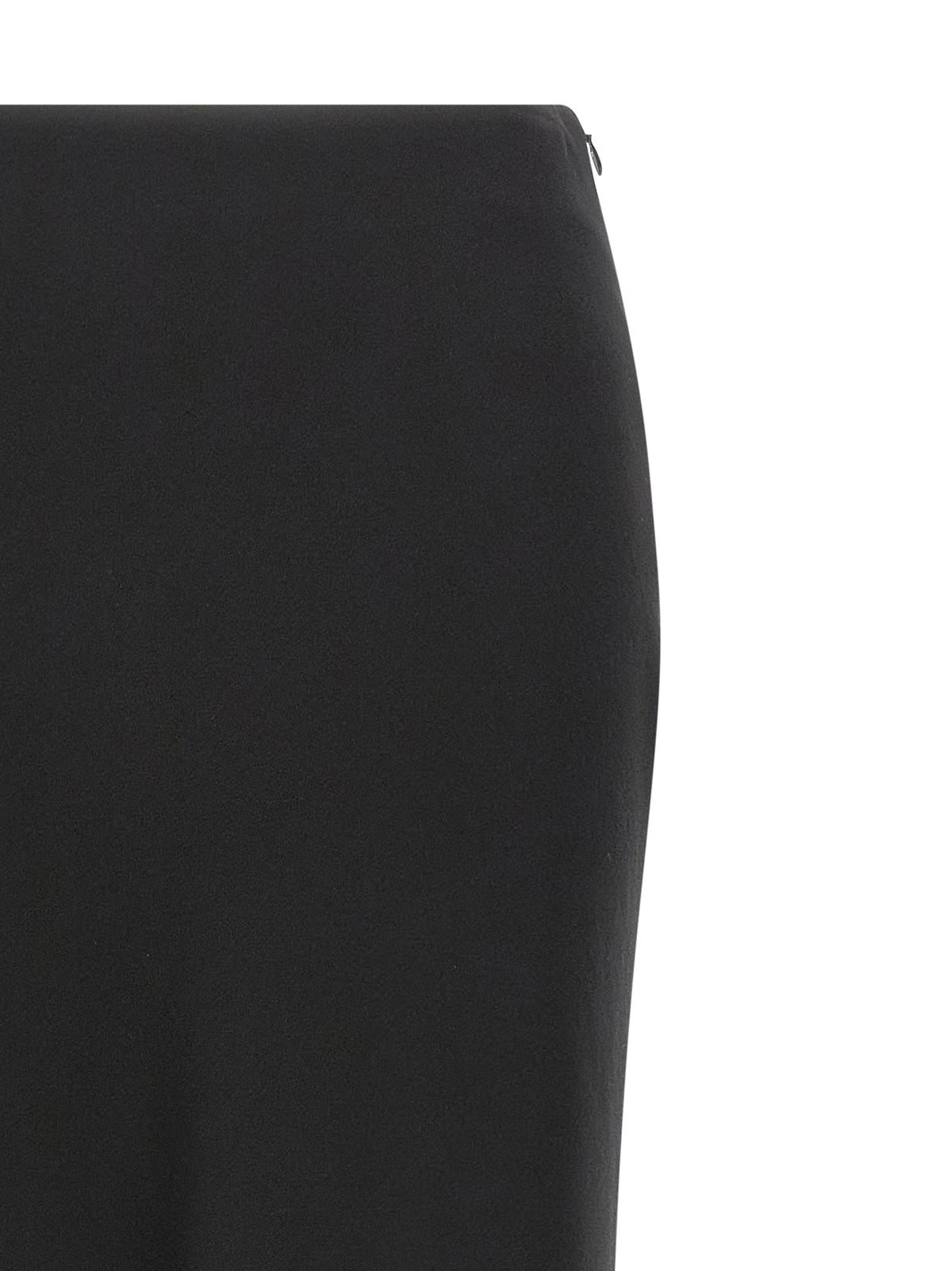 Alessandra Rich Black Virgin Wool Mini Skirt