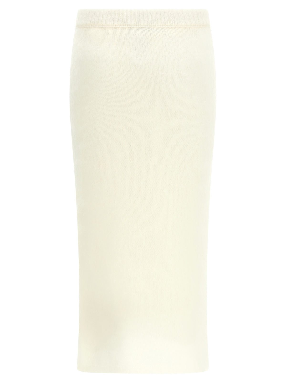 Alessandra Rich White Other Fibres Midi Skirt