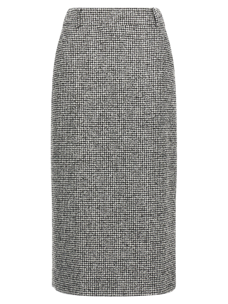 Jupe midi bicolore en laine Ermanno Scervino