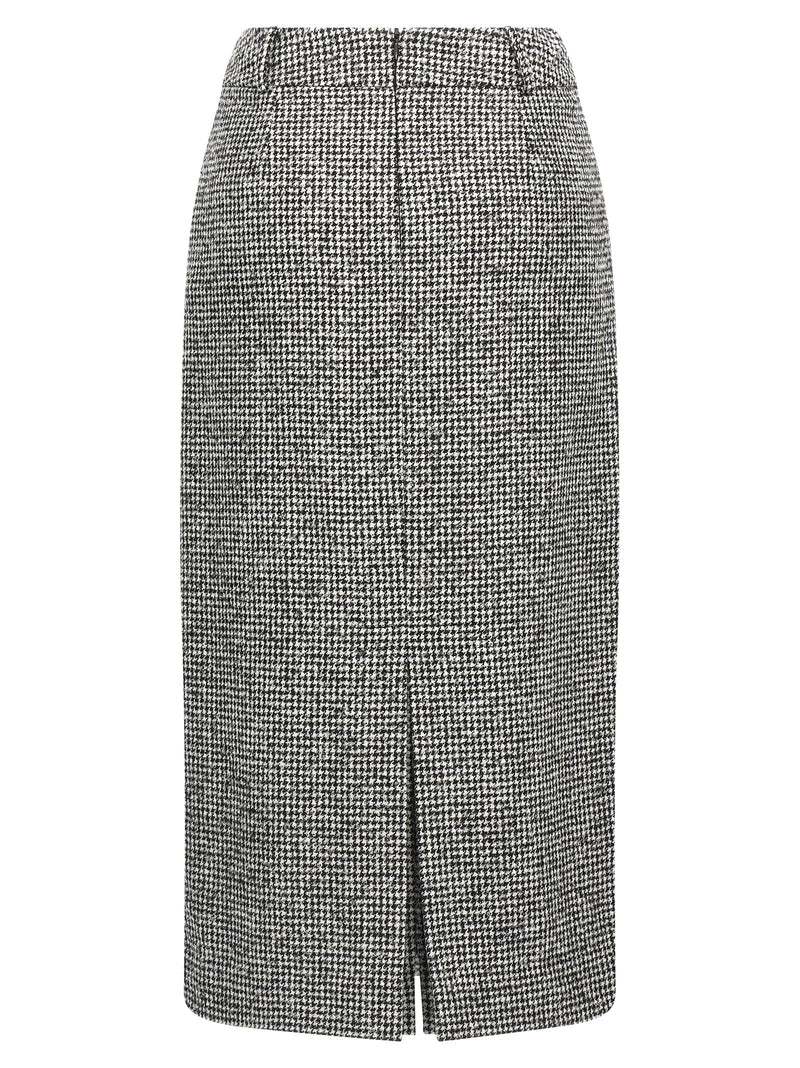 Jupe midi bicolore en laine Ermanno Scervino