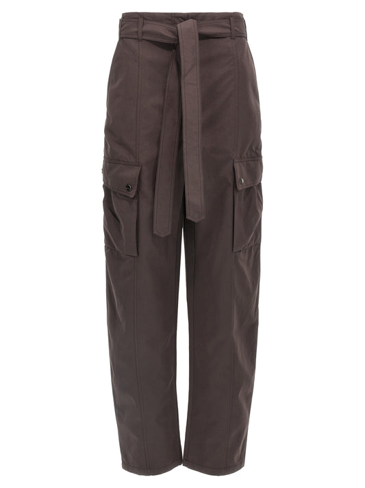 The Andamane Brown Polyester Cargo Pants