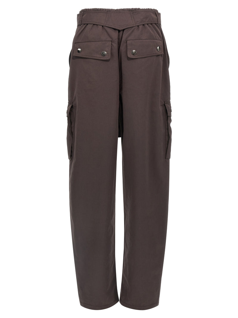 The Andamane Brown Polyester Cargo Pants