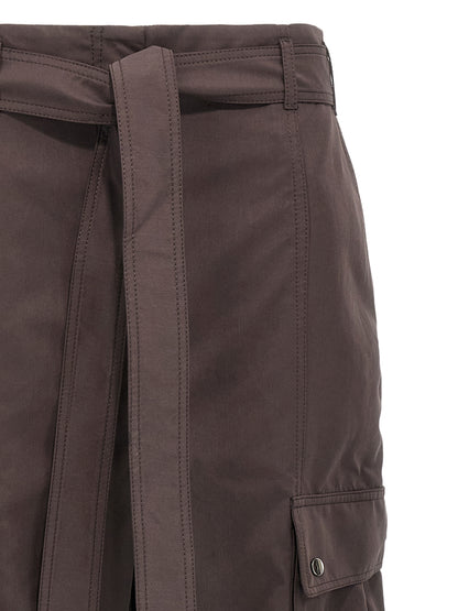 The Andamane Brown Polyester Cargo Pants