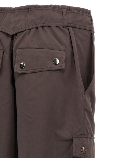 The Andamane Brown Polyester Cargo Pants