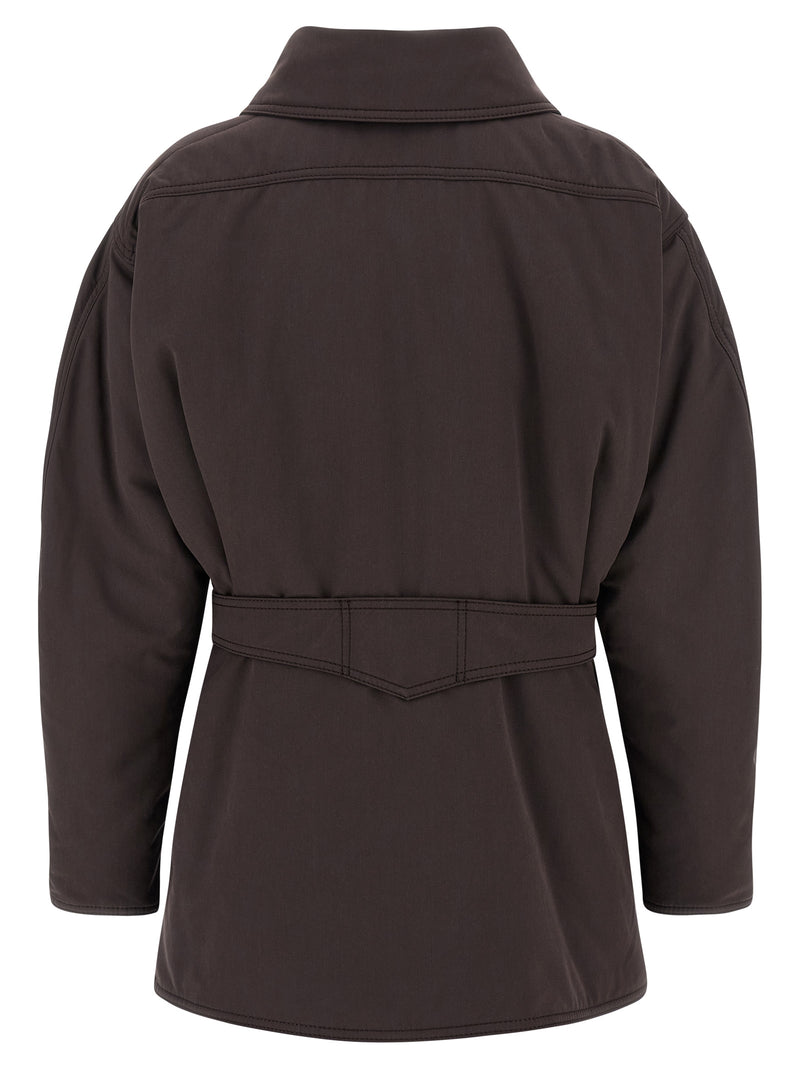 The Andamane Brown Polyester Parka