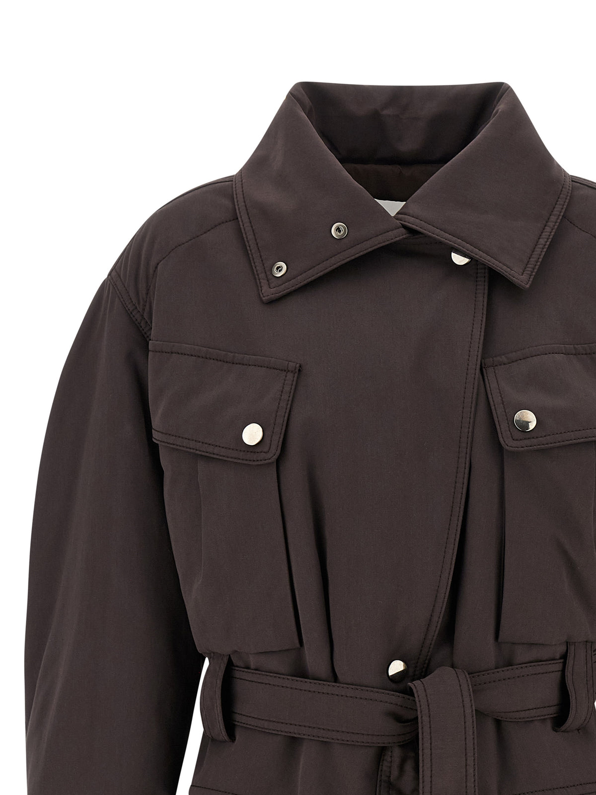 The Andamane Xandra Brown Polyester Parka
