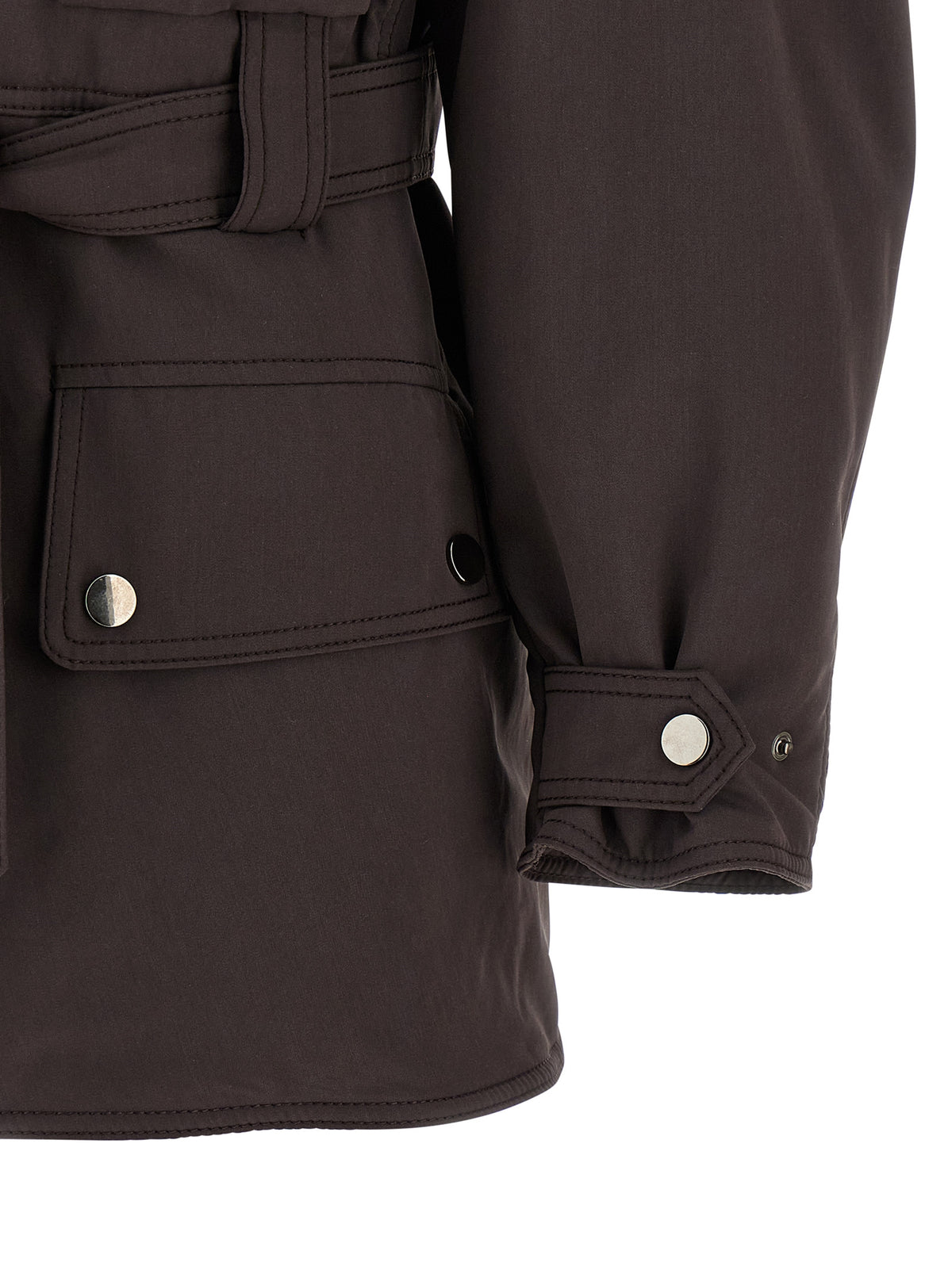 The Andamane Xandra Brown Polyester Parka