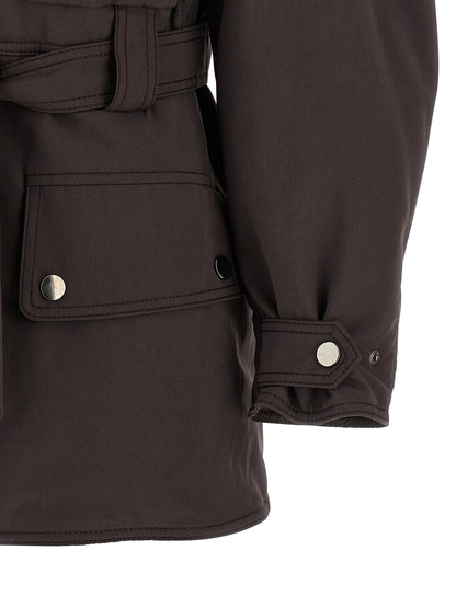 The Andamane Brown Polyester Parka